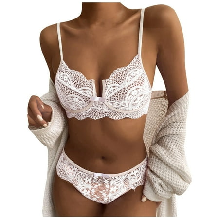 

Fsqjgq Lace Living Room Curtains with Set Plus Women Bralette Bra Lingerie Underwear Floral Size Piece Lace Corset Two Anime Boxers Polyester White Xxxxxl