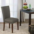thumbnail image 4 of HomePop Parsons Classic Upholstered Accent Dining Chair, Brown (Set of 1), 4 of 5