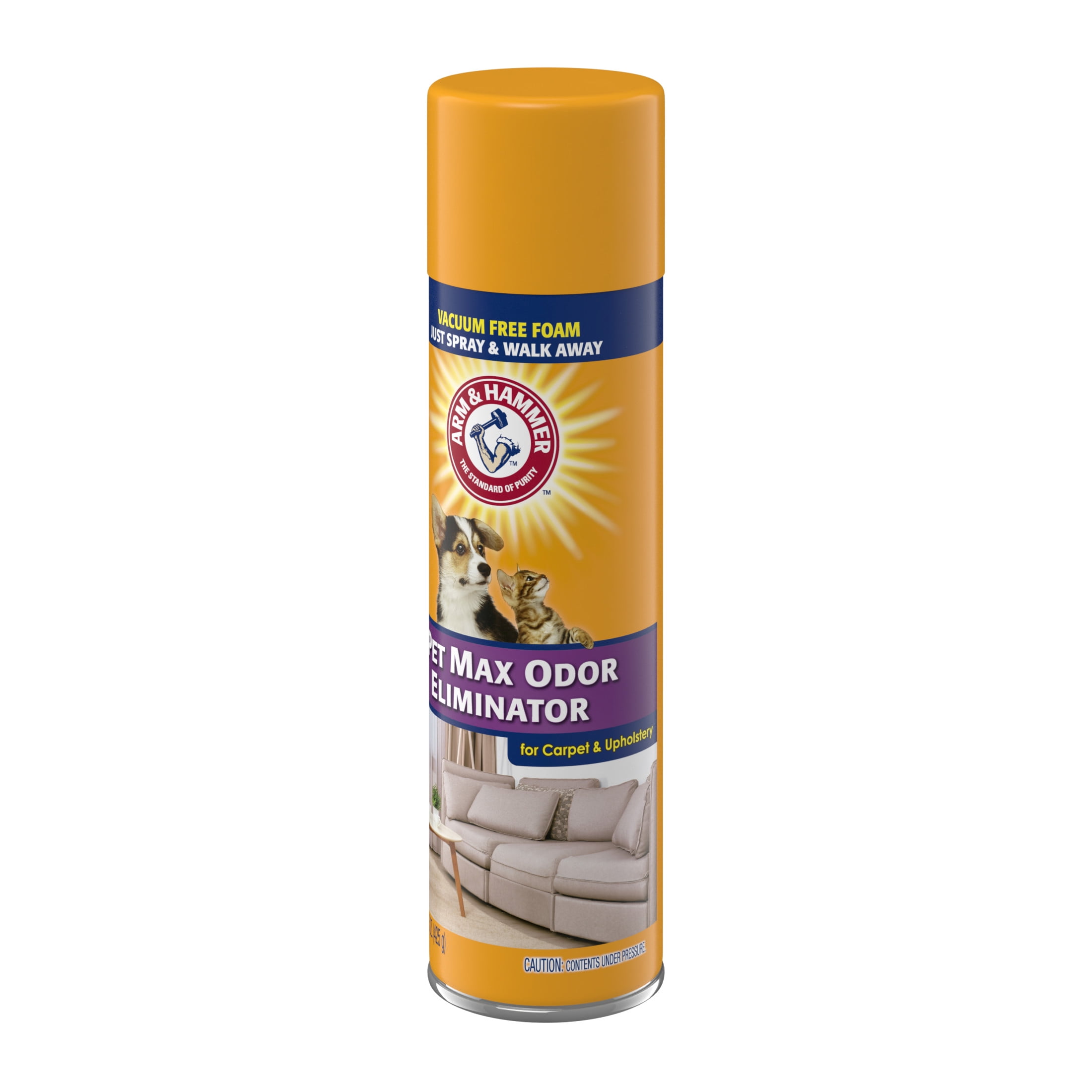 ARM & HAMMER Pet Max Odor Eliminator Foam for Carpet and Upholstery, Sunburst Fresh Scent, 15 oz