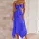 thumbnail image 1 of Falda Top corto de mujer + Faldas Top de tubo de moda + Faldas midi Vacaciones en la playa (Azul XL) Ygjytge Azul T XL para Mujer, 1 of 1