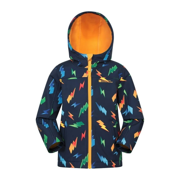 Mountain Warehouse Boys/Girls Exodus Printed Water Resistant Soft Shell Jacket