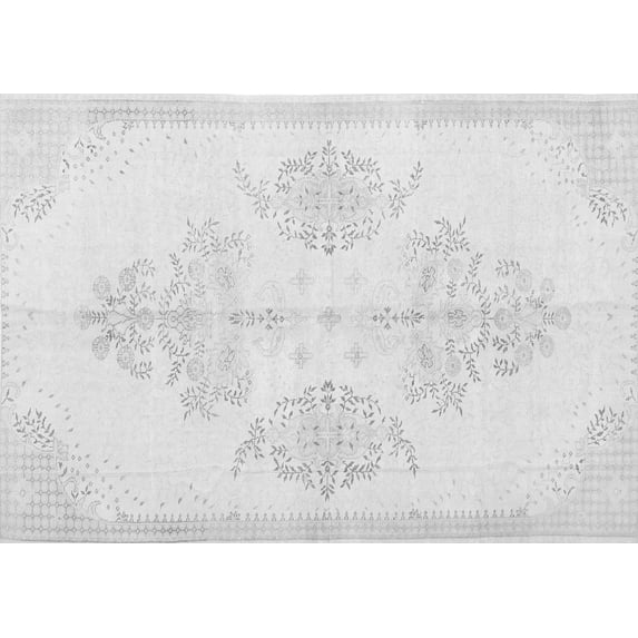 Ahgly Company Indoor Rectangle Persian Gray Traditional Area Rugs, 8' x 10'