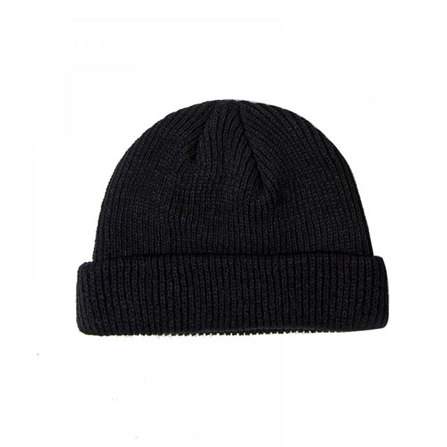 2 piezas de gorro de punto negro