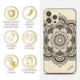 thumbnail image 4 of Case Yard iPhone-11-Pro-Max Case Clear Soft & Flexible TPU Ultra Low Profile Slim Fit Thin Shockproof Transparent Bumper Protective Cover Drop Protective Cell Phone Cases (Flower Mandala), 4 of 8