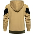 thumbnail image 4 of Men‘s Hoodies Zip Front Sweatshirt Color Blocking Hooded, 4 of 9