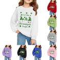thumbnail image 4 of shoper Saint Patricks Day for Boy and Girl Crewneck Girls St Patricks Day Outfit long-Sleeve T-Shirts Toddler To Big Kid Sizes Grey 80, 4 of 4