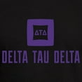 thumbnail image 3 of CafePress - Delta Tau Delta Purple Stacked Signature T Shirt - Men's Fitted T-Shirt, 3 of 4