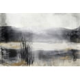 thumbnail image 2 of Woods, Maya 24x17 Black Ornate Wood Framed with Double Matting Museum Art Print Titled - Still Blue Water I, 2 of 4