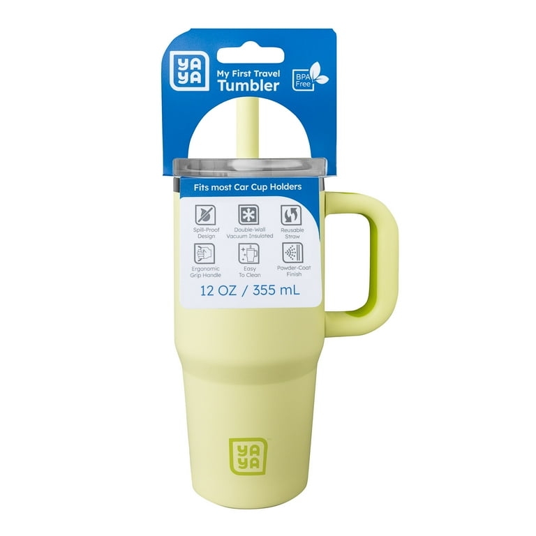 YAYA My First Travel Tumbler for Toddlers 3+ with Reusable Straw