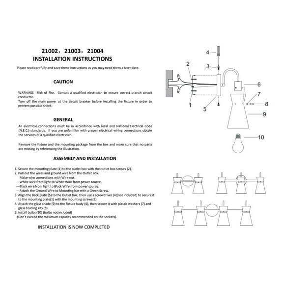 Millennium Lighting  Camellia 2/3/4 Light Vanity Fixture 2 Light - Matte Black