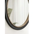 thumbnail image 4 of Kate and Laurel Wildomar Decorative Ornate Round Mirror, 26 Inch Diameter, Black, Traditional Ornate Circle Mirror with Carved Detail Design for Bathroom Mirror for Over Sink, 4 of 9