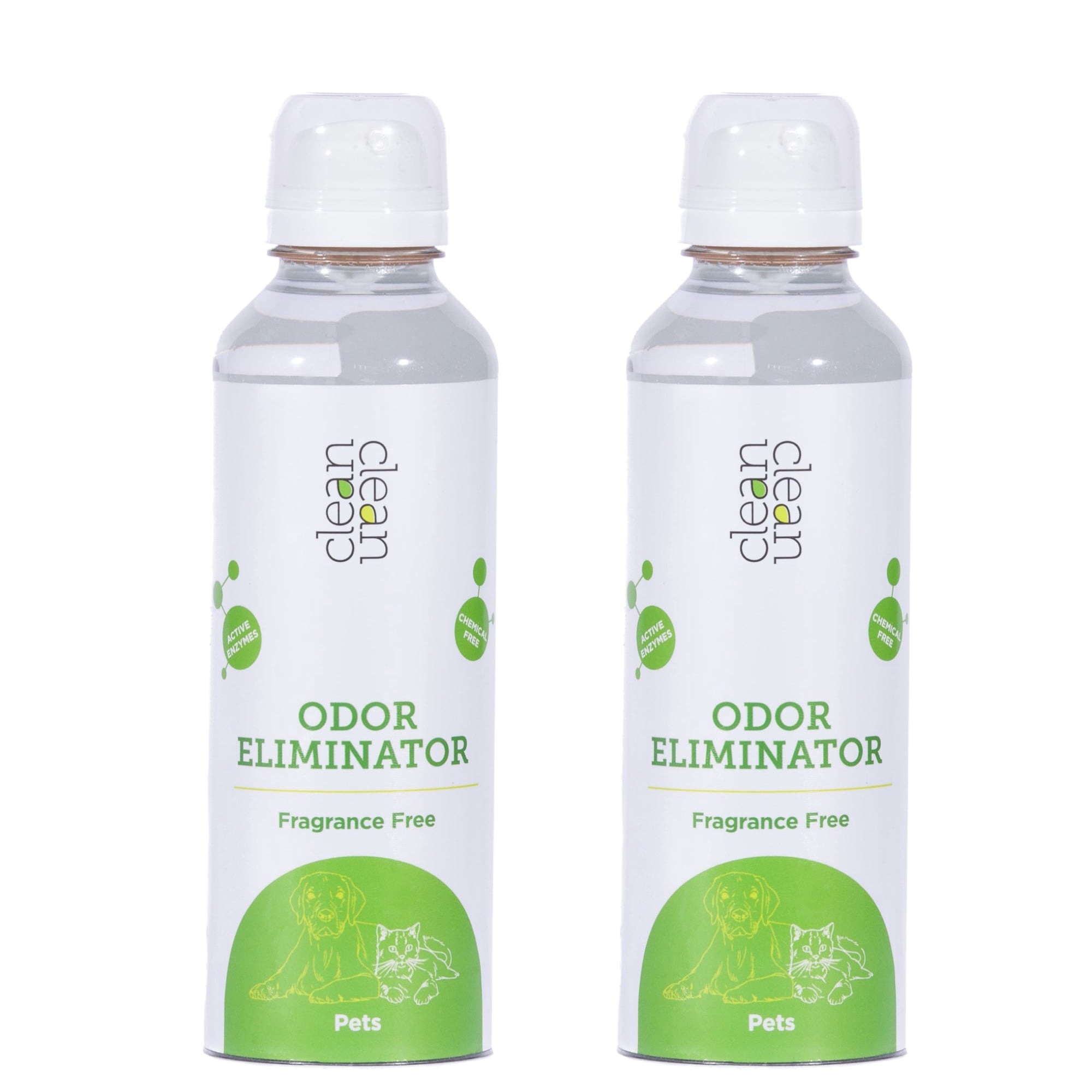 cleanclean Pet Odor Eliminator Fragrance-Free vegan pack of 2