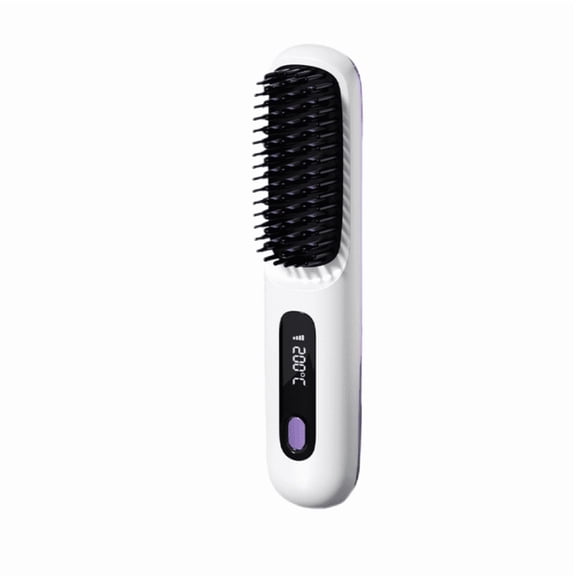 2026 New  Straightener Brusho Rechargeable Hair Straightener, Portable Straightener Brush for Travel