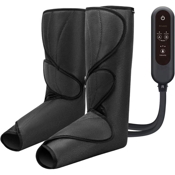 Nekteck Leg Massager with Heat, Full Leg Air Compression Massager Boots for Cramps, Circulation and Pain Relief with 3 Modes, Muscles/Foot/Knee, Gift