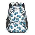 thumbnail image 2 of Police and Checkered White Pattern Backpack for School, Cute School Bag with Adjustable Shoulder Straps and Padded Back, 16.9"x12.6"x5.9", 2 of 3