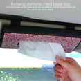 thumbnail image 4 of Toystoory Soporte para pañuelos de coche, visera de cuero PU, servilletero, caja de papel para camión, accesorios de organización de decoración Almacenamiento y organización del hogar Blanco Toystoory HA075312-01, 4 of 6