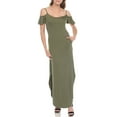thumbnail image 2 of White Mark Women's Cold Shoulder Maxi Sundress, Sizes S-XL, 2 of 6
