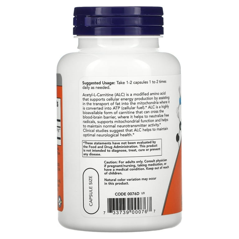 l theanine and acetyl l carnitine ACETYL L-CARNITINE 500 mg main image 0
