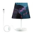 thumbnail image 2 of LED Desk Lamp Girl Standing on Japanese Street Table Nightstand Lamps with 3 Color Temperatures for Home Bedroom Living Room Decor 6x11, 2 of 8