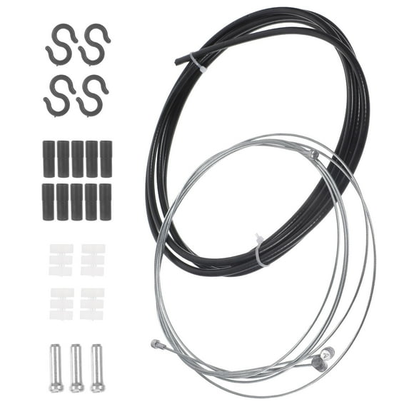 OUNONA 1 Set of Bicycle Parts Bike Brake Cable Set Universal Bike Brake Cables Black Rubber