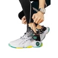 thumbnail image 3 of Harsuny Men Basketball Shoes Slip Resistant Sneakers Durable High-Top Sneaker Outdoor Casual Comfortable Running Shoe Lace-Up White Green 7.5, 3 of 9