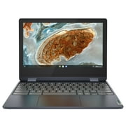 Lenovo 11.6" Touchscreen Chromebooks Laptop, MediaTek MT8183, 4GB RAM, 64GB HD, Chrome OS, Black, 82KM0003US