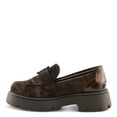 thumbnail image 3 of PATRIZIA MORHUA Women’s Velvet Loafer – Crystal Buckle Slip-On Platform with Chunky Lug Sole, 3 of 9
