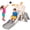 Gray, variant on Hurtle Indoor Kids Playground Set with Slide, Basketball Hoop, Play Telescope & Ladder for Toddlers and Young Children, Gray