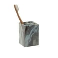 thumbnail image 4 of ELLE Paris Square Polyresin Tooth Brush Holder in Agate, 4 of 5