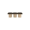 thumbnail image 7 of Meridian Furniture Pavilion Brown Boucle Fabric Bench, 7 of 7