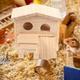 thumbnail image 1 of unbranded Casa Para Y Hamster En Madera Con Doble Nivel Resistente Y Color Amarillo, 1 of 5