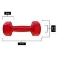 thumbnail image 3 of Mancuerna de vinyl Tayga hexagonal Rojo 6 Lb, 3 of 4