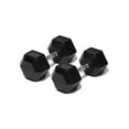 thumbnail image 1 of Par Mancuerna Hexagonal 40 Lb con Revestimiento en Goma MDFitness Pesa, Dumbbell MDFitness Hexagonal Recubierta, 1 of 7