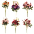 thumbnail image 4 of 5pcsx21 Cabezas Ramo Flores Artificiales Rosa Seca Falsa (naranja), 4 of 5