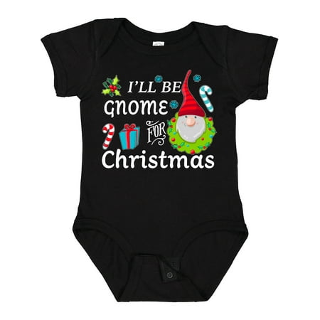 

Inktastic I ll Be Gnome for Christmas Boys or Girls Baby Bodysuit