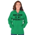 thumbnail image 3 of Awkward Specialty Funny Sarcastic Zip Up Hoodie Men's Women's Brisco Brands 2X, 3 of 5