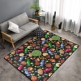 thumbnail image 2 of Lollipop Candy Chocolate Bean Print Shaggy Area Rug, Rugs for Living Room Bedroom Non Slip Door Mat Indoor Carpet Machine Washable Nursery Home Decor Floor Mats for Entryway 60x39in-#, 2 of 5