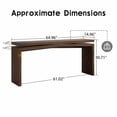 thumbnail image 4 of Mesa de consola de chapa de madera maciza rústica de 65 pulgadas, mesa de sofá de entrada de granja larga para sala de estar, pasillo, detrás del sofá, apartamento, 4 of 5