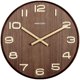 thumbnail image 1 of Reloj de pared moderno con grano de madera de 30 cm, cuarzo que no hace tictac, 1 of 1