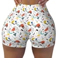 thumbnail image 2 of Picia Geometric Retro Printed Workout Shorts for Women Seamless Scrunch Butt Lifting High Waisted Yoga Gym Booty Running Moisture-wicking Short Pants-, 2 of 9