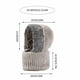 thumbnail image 3 of Gorro de punto 3 en 1 con bufanda y mascarilla, pasamontañas de invierno 3 en 1 con forro polar, resistente al viento y cálido para mujer., 3 of 7