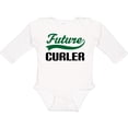 thumbnail image 3 of Inktastic Future Curler Kids Curling Sports Boys Long Sleeve Baby Bodysuit, 3 of 5