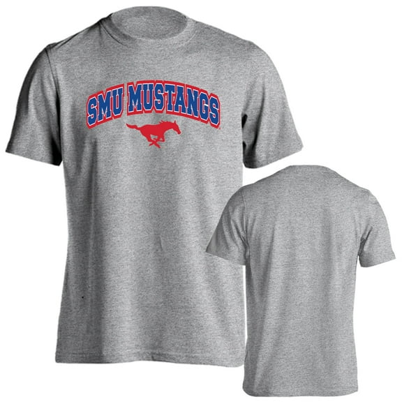 Southern Methodist University Mustangs Classic Arch with Mascot Short Sleeve T-Shirt