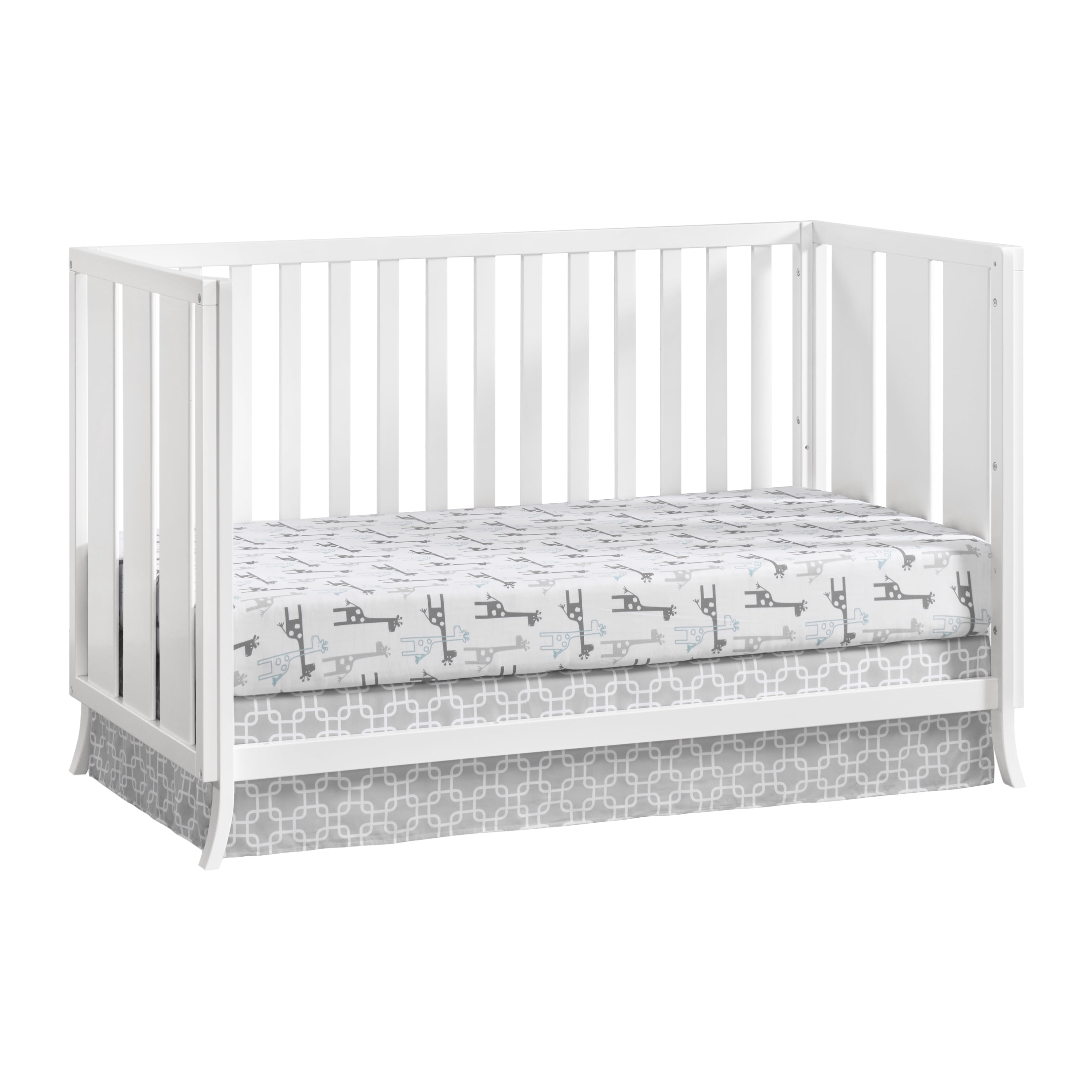 Oxford Baby Arlie 4 in 1 Convertible Island Crib White