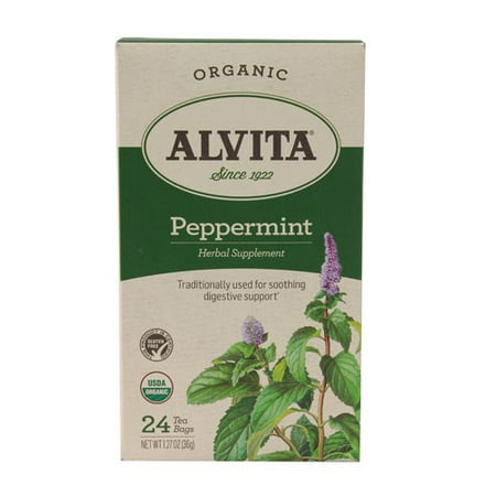 Alvita Tea Bag - Organic, Peppermint Leaf, 24 ea