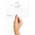 thumbnail image 2 of Inkdotpot 4x6 Inch Recipe Cards (Set of 50) , Thick Double Sided Premium Card Stock- Modern Style White Recipe Notecards for Weddings- Bridal- Baby Shower - Classic White Theme, 2 of 6