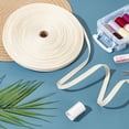 thumbnail image 5 of 1roll 50yards Beige Pitted Cotton Woven Tape 3/8 inch Fabric Ribbons Natural Cotton Webbing Ribbon Twill Tape Ribbon Bias Binding Tape for DIY Crafts Sewing Gift Wrapping Home Decor, 5 of 7