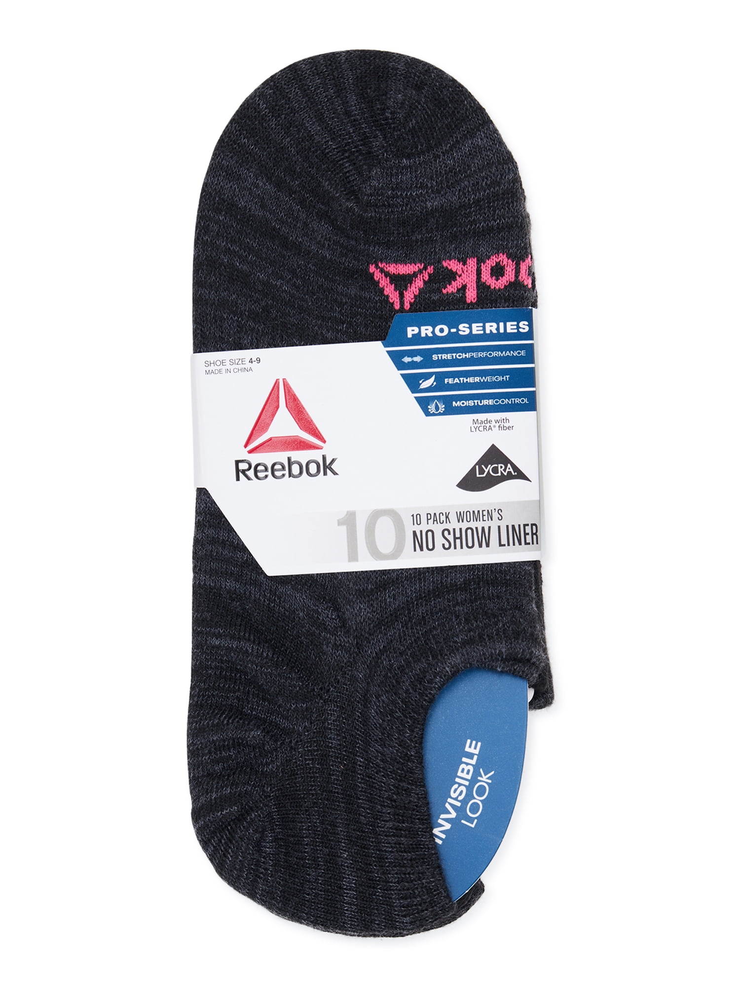 Reebok Women's Performance Lightweight Liner Socks, 10-Pack