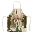 thumbnail image 3 of XKHAZA Christmas Aprons, Adult Aprons, Adjustable Kitchen Cooking Apron for Christmas Party Chef Cooking Restaurant House Cleaning Gardening Home, 3 of 4