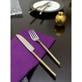 thumbnail image 6 of Golden Dinner Forks and Dinner Knives Set of 8 pieces (Cut Hammered, Stainless Steel), 6 of 8